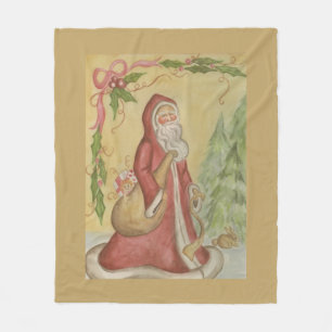 Vintager Vater Weihnachtsblanket Fleecedecke