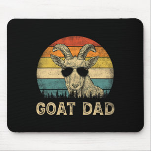 Vintager Vater Ziege liebt Daddy Father&#; s Day Mousepad