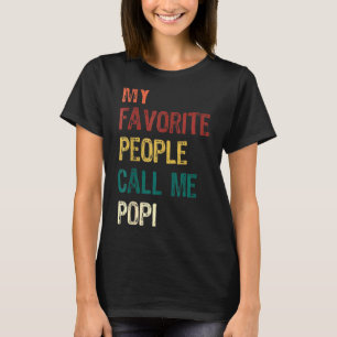 Vintager Vatertag meine Lieblingsmenschen nennen m T-Shirt