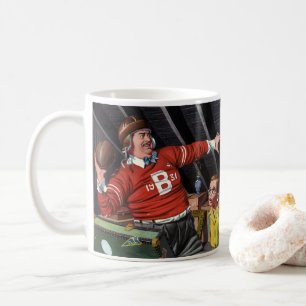 Vintager Vatertag, Sportfußball-Vater und Sohn Kaffeetasse