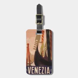 Vintager Venezia (Venedig) kundenspezifischer Gepäckanhänger