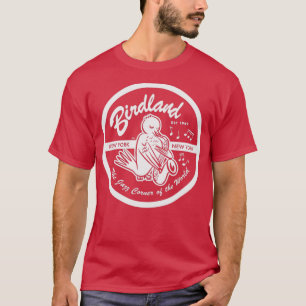 Vintager Veranstaltungsort Birdland Jazz T-Shirt