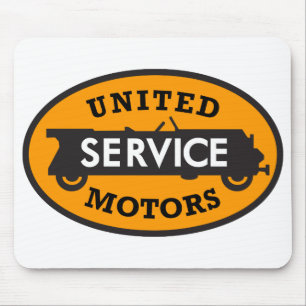 Vintager vereinigter Service fährt Zeichen Mousepad