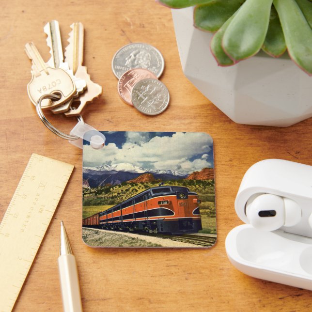 Vintager Verkehr im amerikanischen Westen, Bahn 15 Schlüsselanhänger (Schreibtisch)