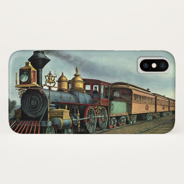 Vintager Verkehr, Kohlezuglokomotive Case-Mate iPhone Hülle (Rückseite (Horizontal))