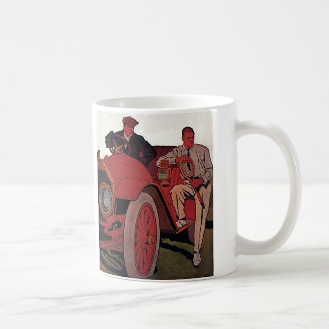 Vintager Verkehr Männer Antike Cabrio Tasse (Rechts)