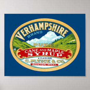 Vintager Vernhampshire Stock-und Poster