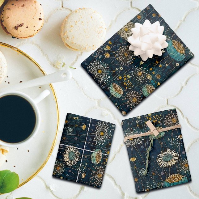 Vintager verzauberter Nachtgarten Geschenkpapier Set (Von Creator hochgeladen)