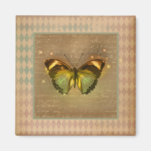 Vintager verzauberter Schmetterling Magnet