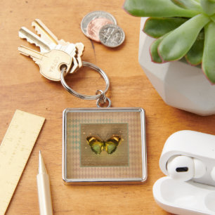 Vintager verzauberter Schmetterling Schlüsselanhänger