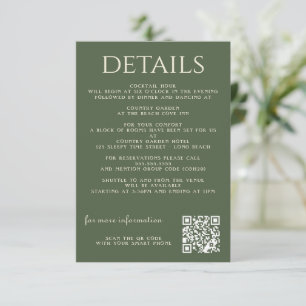 Vintager verzauberter Wald Begleitkarte