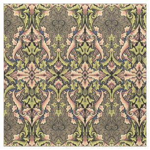 Vintager Verzierter Jugendstil Stoff