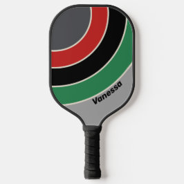 Vintager VHS-Circle Strip mit Name Pickleball Schläger