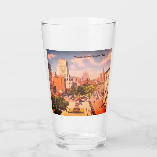 Vintager Victoria Square, Montreal, Quebec, Kanada Glas (Vorderseite)