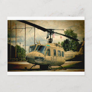 Vintager Vietnam Era Äm-1 Huey Militärhubschrauber Postkarte