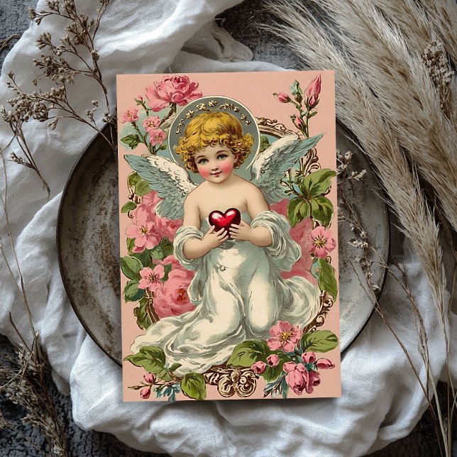 Vintager Viktorianischer Engel Valentine Seidenpapier (Vintage Victorian cupid angel Valentine's day Tissue Paper)