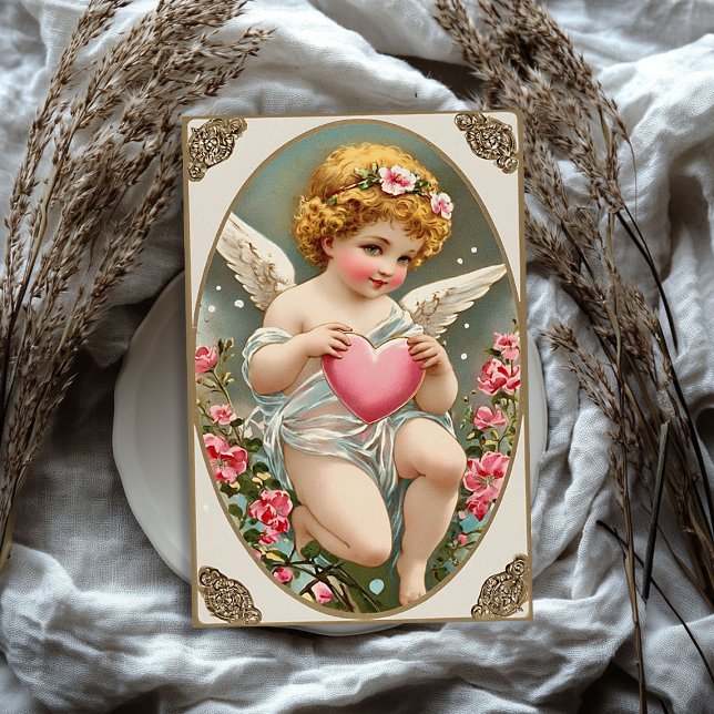 Vintager Viktorianischer Engel Valentine Seidenpapier (Vintage Victorian cupid angel Valentine's day Tissue Paper)