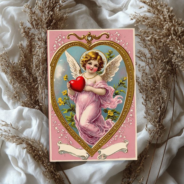 Vintager Viktorianischer Engel Valentine Seidenpapier (Vintage Victorian cupid angel Valentine's day Tissue Paper)
