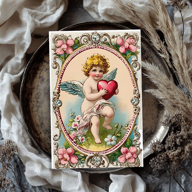 Vintager Viktorianischer Engel Valentine Seidenpapier (Vintage Victorian cupid angel Valentine's day Tissue Paper)