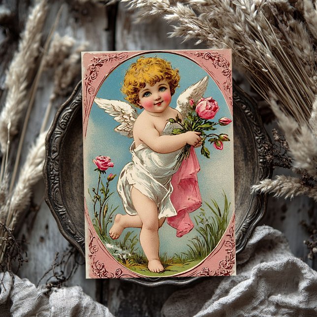 Vintager Viktorianischer Engel Valentine Seidenpapier (Vintage Victorian cupid angel Valentine's day Tissue Paper)