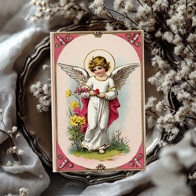 Vintager Viktorianischer Engel Valentine Seidenpapier (Vintage Victorian cupid angel Valentine's day Tissue Paper)