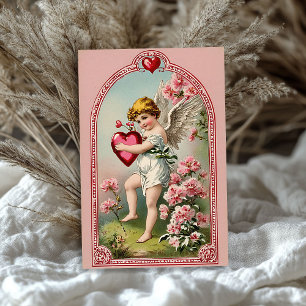 Vintager Viktorianischer Engel Valentine Seidenpapier