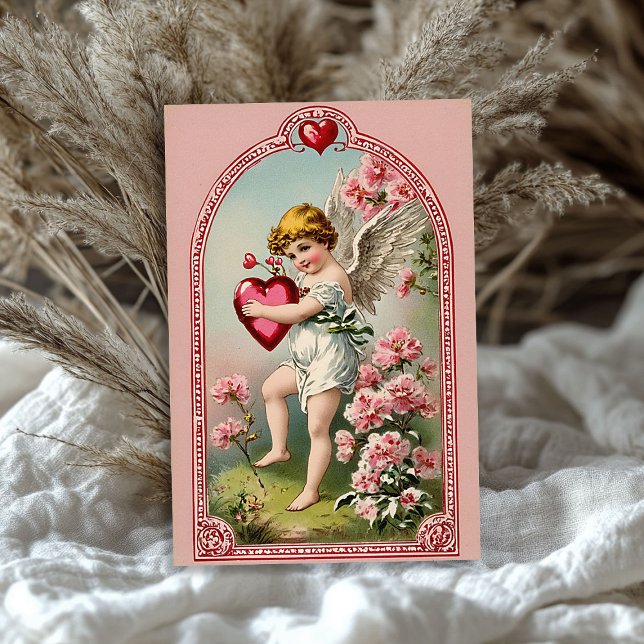 Vintager Viktorianischer Engel Valentine Seidenpapier (Vintage Victorian cupid angel Valentine's day Tissue Paper)