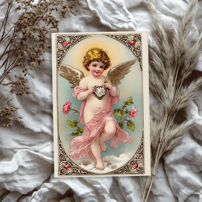 Vintager Viktorianischer Engel Valentine Seidenpapier (Vintage Victorian cupid angel Valentine's day Tissue Paper)