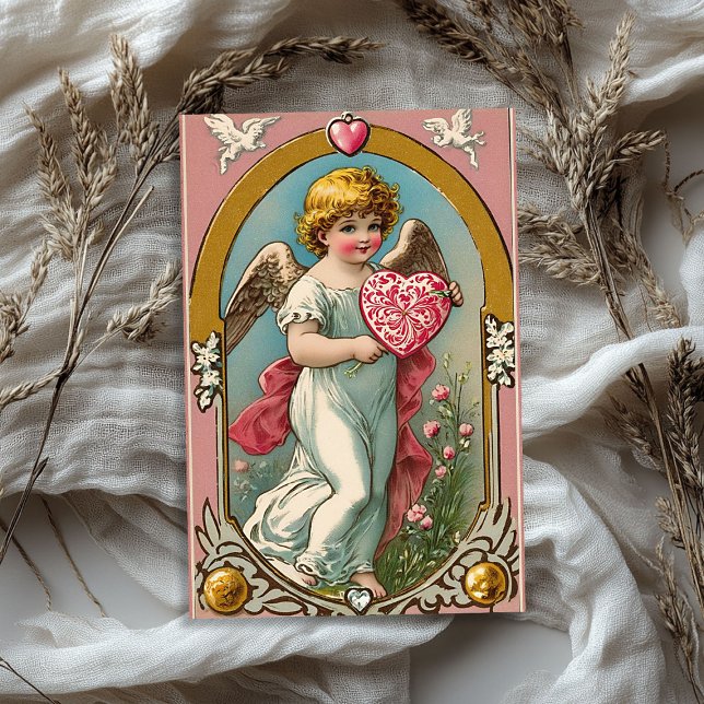 Vintager Viktorianischer Engel Valentine Seidenpapier (Vintage Victorian cupid angel Valentine's day Tissue Paper)