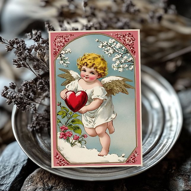 Vintager Viktorianischer Engel Valentine Seidenpapier (Vintage Victorian cupid angel Valentine's day Tissue Paper)