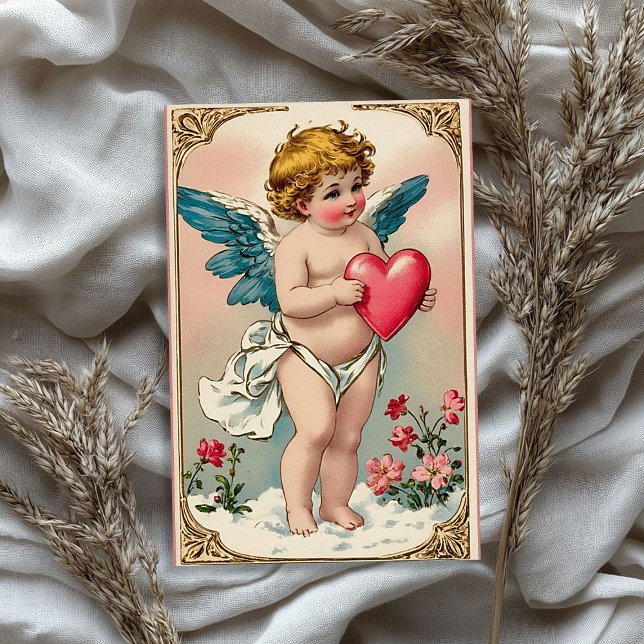 Vintager Viktorianischer Engel Valentine Seidenpapier (Vintage Victorian cupid angel Valentine's day Tissue Paper)