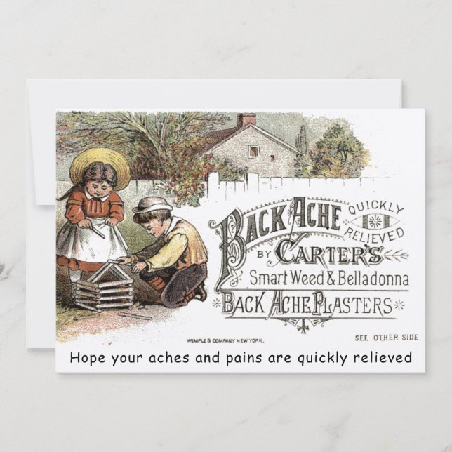 Vintager Viktorianischer Erwachsenenmedikament - V (Vorderseite)