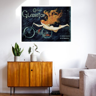 Vintager Viktorianischer Jugendstil, Gladiator Cyc Poster