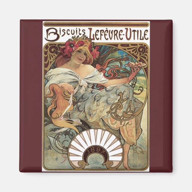 Vintager Viktorianischer Jugendstil von Alphonse M Magnet (Vorne)