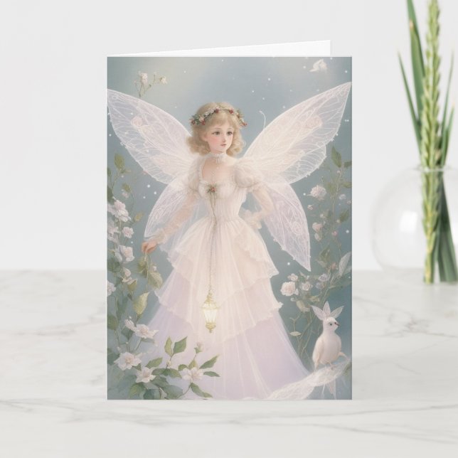 Vintager Viktorianischer Retro Weihnachtsfeiertag Karte (Vorderseite)