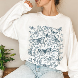 Vintager Viktorianischer Schmetterling Sweatshirt