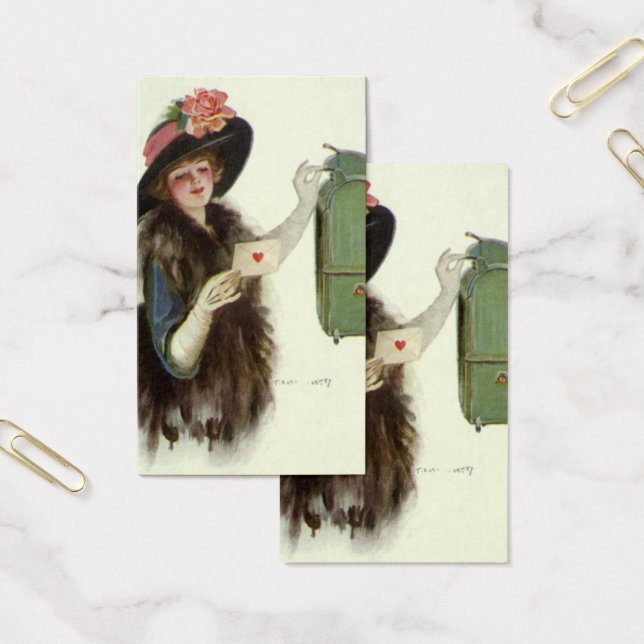 Vintager Viktorianischer Valentinstag Liebe (Büro)