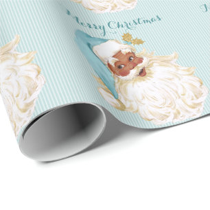 Vintager Viktorianischer Weihnachtsmann Geschenkpapier