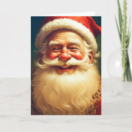 Vintager Viktorianischer Weihnachtsmann Karte