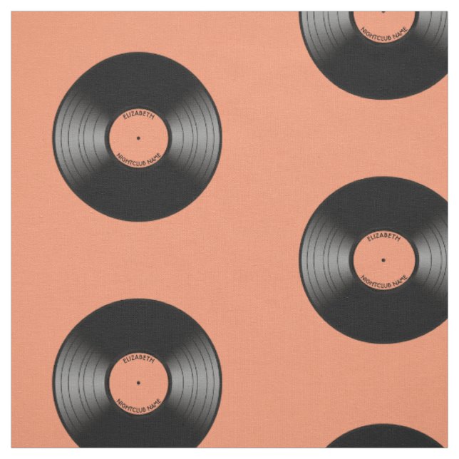 Vintager Vinylmusik-Aufzeichnungs-Nachtklub oder Stoff (Muster)