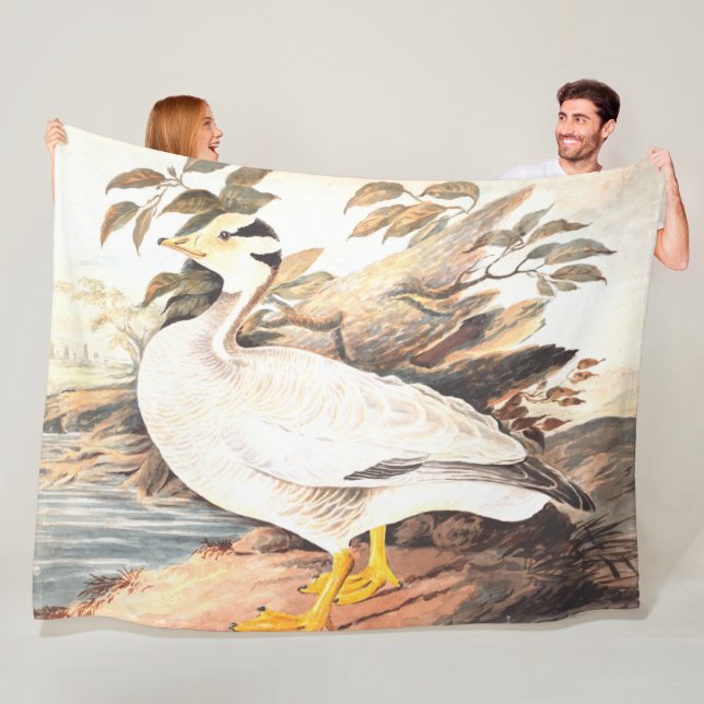 Vintager Vogel Elizabeth Gwillim Bar-Gans Fleecedecke (Beispiel)