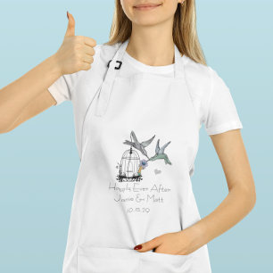 Vintager Vogelkäfig glücklich je nach Jubiläum Schürze