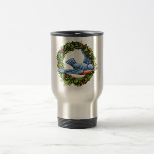 Vintager Vogelschaden Reisebecher