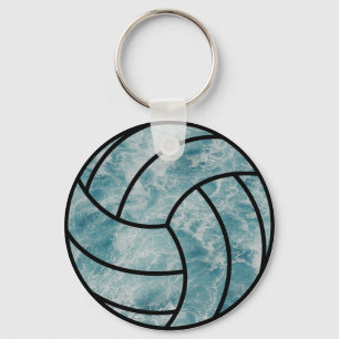 Vintager Volleyball-Sommerurlaub Schlüsselanhänger