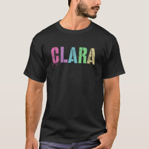 Vintager Vorname CLARA Girl Rock Star Schwester Ma T-Shirt