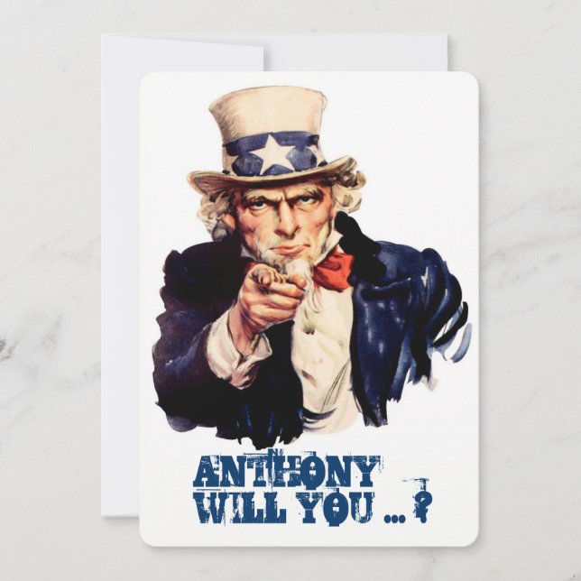 Vintager Vorschlag Einladung (Vorderseite)