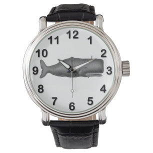 Vintager Wal aus dem 19. Jahrhundert, der N Zeichn Armbanduhr