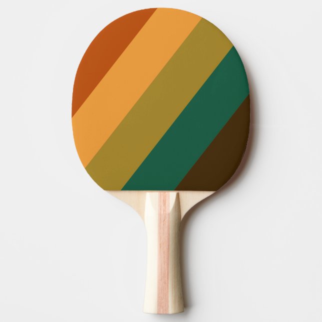 Vintager Wald Marsh kühl gestreift Tischtennis Schläger (Vorderseite)