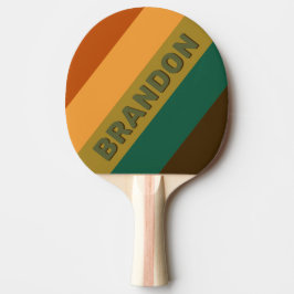 Vintager Waldmarsch gewebt mit Namen gestrichen Tischtennis Schläger