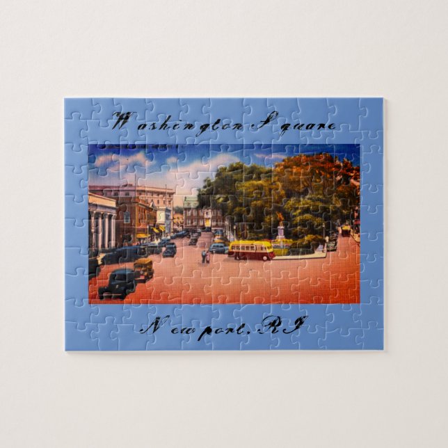 Vintager Washington Square, Newport, Rhode Island Puzzle (Horizontal)